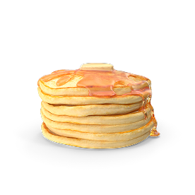 Панкейки с сладким медом и маслом